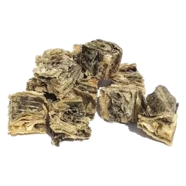 Fischhaut-Würfel für Hunde, 1-kg-Beutel