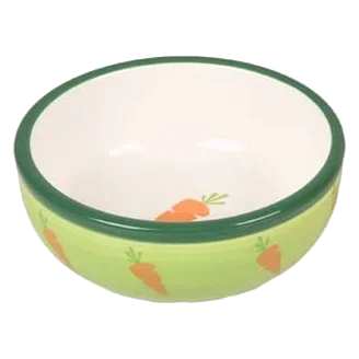 Ibo Keramiknapf in Grün für Kleintiere, 13 cm, 310 ml