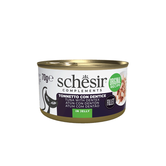 Schesir Nassfutter Katze Thunfisch mit Zahnbrasse, Dose 70 g