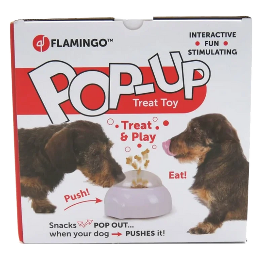 Flamingo Pop-up Snackspender für Hunde