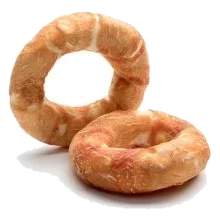 Kaudonut mit Huhn für Hunde 11 cm, lose