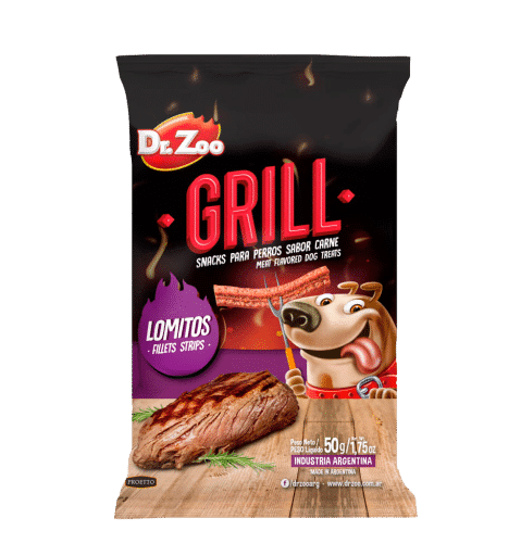 Dr. Zoo Grill Lomitos Hundesnacks mit Fleischgeschmack, Beutel 50 g