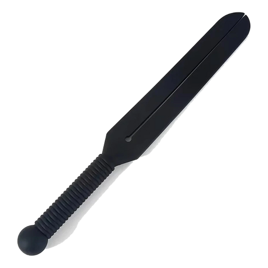 Schwarze Reitgerte aus Silikon, 38 cm