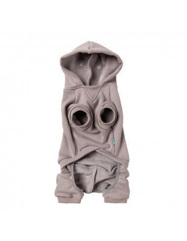 Hunde-Hoodie FuzzYard Urban aus Baumwolle in Hellgrau