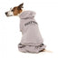 Hunde-Hoodie FuzzYard Urban aus Baumwolle in Hellgrau