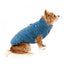 Wattierter Hundemantel FuzzYard Mosman in Jeansblau mit Cordkragen