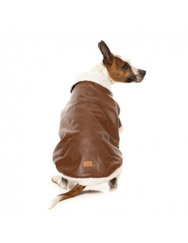 Fliegerjacke für Hunde FuzzYard Ava in Braun