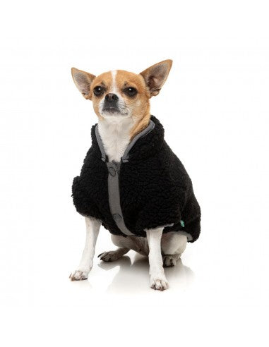 Sherpa-Hundemantel FuzzYard Basecamp in Schwarz
