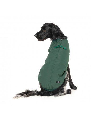Hundejacke mit Geschirr FuzzYard East MacGyver in Grün