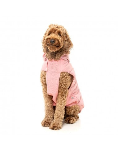 Hundemantel mit Kapuze FuzzYard Essential in Rosa