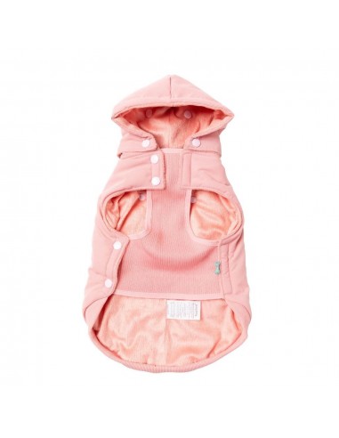 Hundemantel mit Kapuze FuzzYard Essential in Rosa