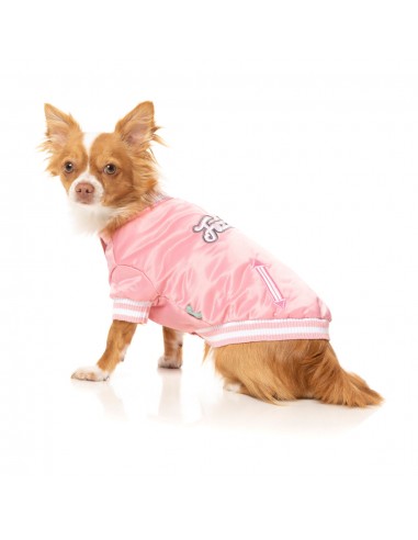 Baseballjacke für Hunde FuzzYard Fastball in Rosa