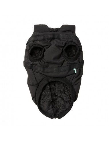 Hundejacke mit integriertem Geschirr FuzzYard Flash in Schwarz