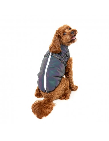 Reflektierende Hundejacke mit Geschirr FuzzYard Flash