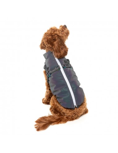Reflektierende Hundejacke mit Geschirr FuzzYard Flash