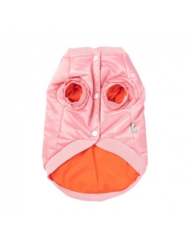 Satin-Bomberjacke für Hunde FuzzYard Frat in Rosa