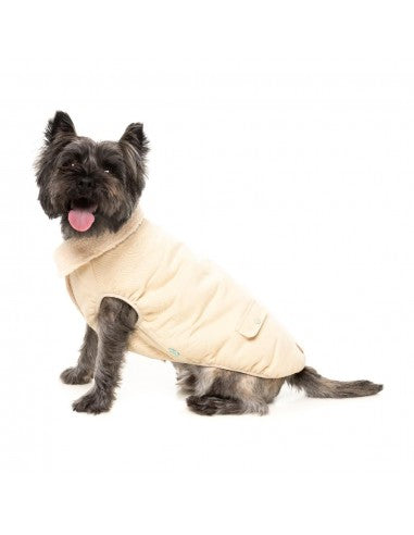 Hundemantel mit Sherpa-Futter FuzzYard Frontier in Hellbraun