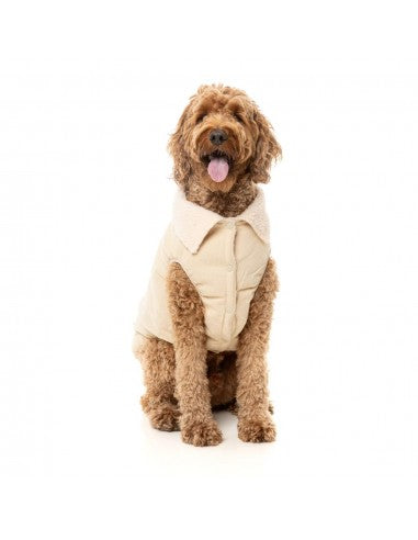 Hundemantel mit Sherpa-Futter FuzzYard Frontier in Hellbraun