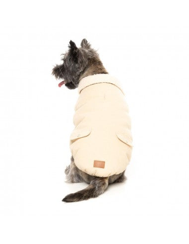 Hundemantel mit Sherpa-Futter FuzzYard Frontier in Hellbraun