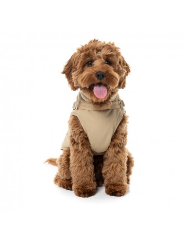 Hundejacke mit Geschirr FuzzYard Horizon in Taupe