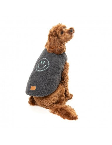 Hundemantel FuzzYard Nara 25 wendbar in Grau