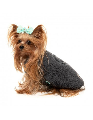 Hundemantel FuzzYard Nara 25 wendbar in Grau