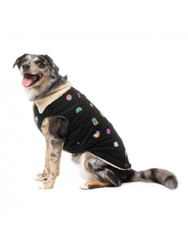 Hundejacke mit Teddyfutter FuzzYard Rep It ClubHouse
