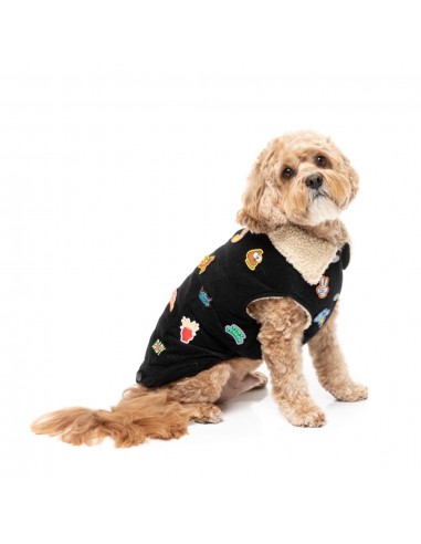 Hundejacke mit Teddyfutter FuzzYard Rep It ClubHouse