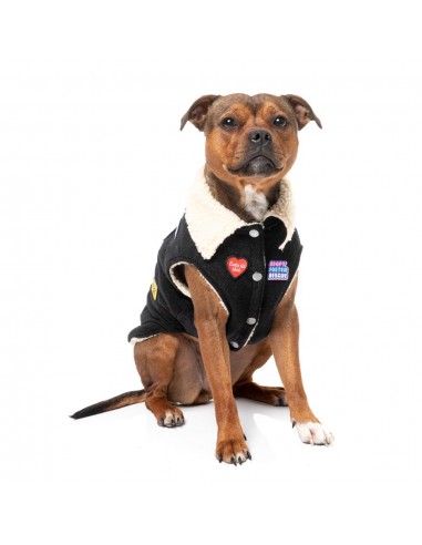 Hundejacke mit Teddyfutter FuzzYard Rep It ClubHouse