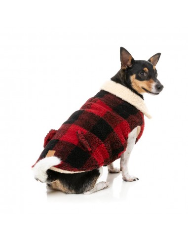 Hundemantel FuzzYard Lumberjack 25 in Rot
