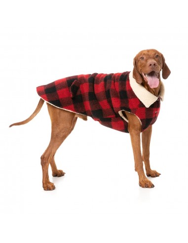 Hundemantel FuzzYard Lumberjack 25 in Rot