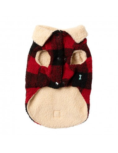 Hundemantel FuzzYard Lumberjack 25 in Rot