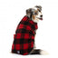 Karierter Hundemantel mit Fleece FuzzYard The Lumberjack Rot-Schwarz