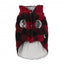 Karierter Hundemantel mit Fleece FuzzYard The Lumberjack Rot-Schwarz