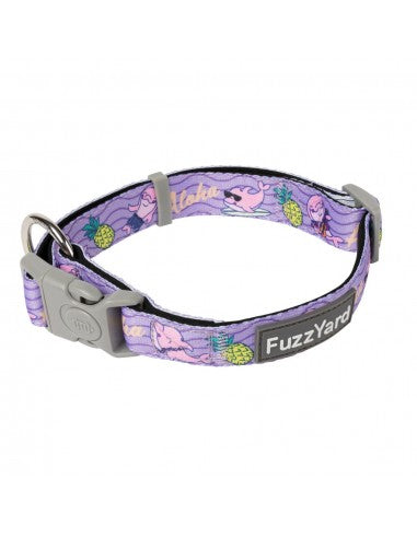 FuzzYard Aloha Dolphins Neopren-Hundehalsband (Größe M)