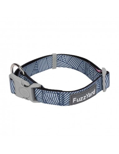 FuzzYard Thornbury Aegean Blue Neopren-Hundehalsband (Größe M)