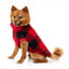 FuzzYard Checkered Teddy Hundepullover in Rot