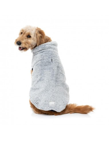 FuzzYard Frosted Teddy Plüsch-Hundepullover in Marineblau