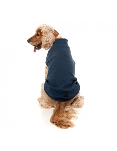 Bestickter Hundepullover FuzzYard Smiley in Navy
