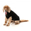 Bestickter Hundepullover FuzzYard Smiley in Schwarz