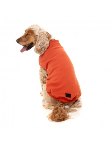 Bestickter Hundepullover FuzzYard Smiley in Rostrot