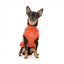 Bestickter Hundepullover FuzzYard Smiley in Rostrot