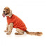 Bestickter Hundepullover FuzzYard Smiley in Rostrot