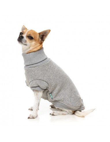 Rollkragenpullover für Hunde FuzzYard Stevie 25 in Grau