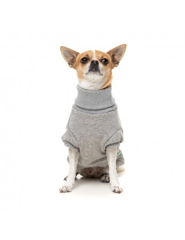 Rollkragenpullover für Hunde FuzzYard Stevie 25 in Grau