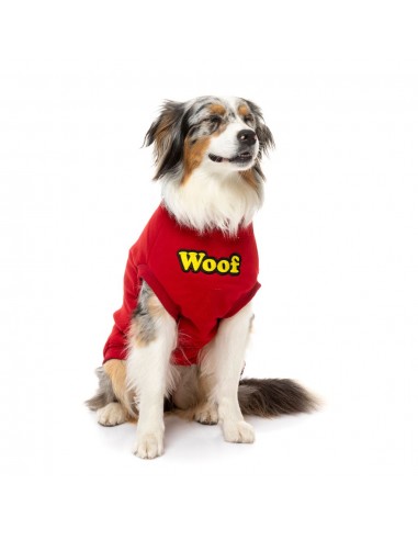 FuzzYard The Woof Hundepullover, Baumwolle Rot (Größe 1)