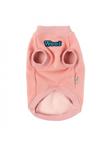 FuzzYard The Woof Hundepullover, Baumwolle Rosa (Größe 4)