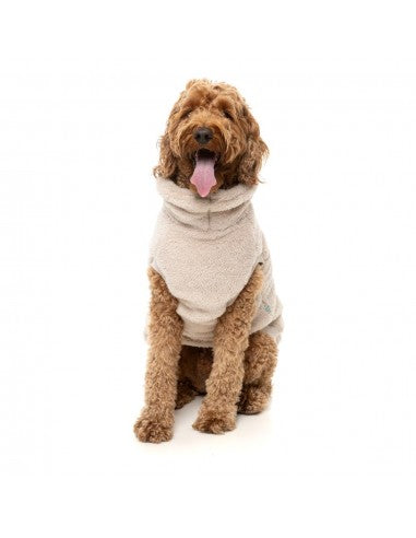 Hundepullover FuzzYard Turtle Teddy Beige