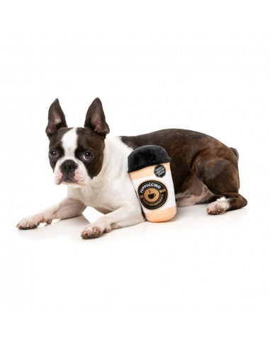Plüsch-Hundespielzeug FuzzYard Barkrista Puppuccino als Kaffeebecher