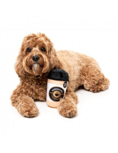 Plüsch-Hundespielzeug FuzzYard Barkrista Puppuccino als Kaffeebecher
